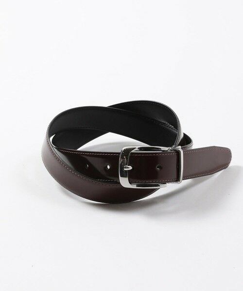 MEN'S BIGI / メンズビギ ベルト・サスペンダー | アドバンレザードレスベルト（バーガンディー）