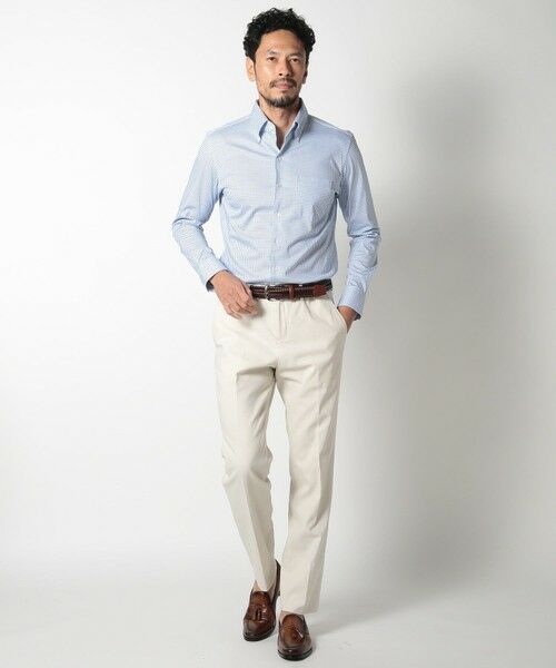 MEN'S BIGI / メンズビギ ベルト・サスペンダー | 【DOMODOSSOLA】レザーメッシュプレーンベルト | 詳細12