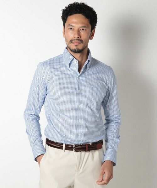 MEN'S BIGI / メンズビギ ベルト・サスペンダー | 【DOMODOSSOLA】レザーメッシュプレーンベルト | 詳細8