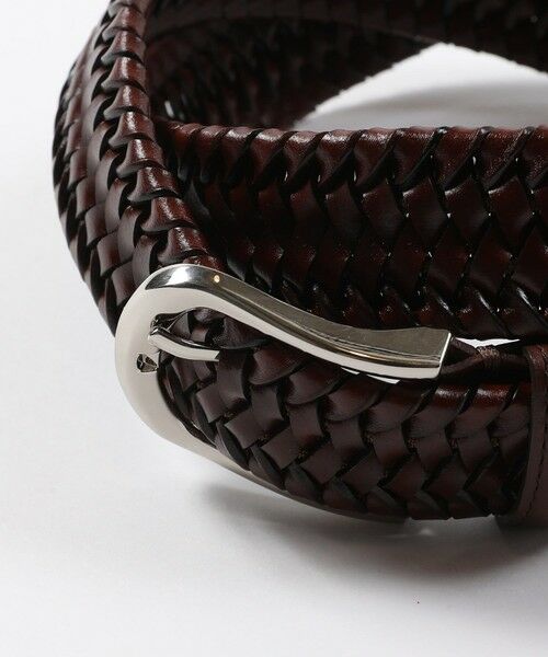 MEN'S BIGI / メンズビギ ベルト・サスペンダー | 【DOMODOSSOLA】レザーメッシュプレーンベルト | 詳細9