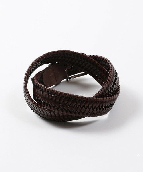 MEN'S BIGI / メンズビギ ベルト・サスペンダー | 【DOMODOSSOLA】レザーメッシュプレーンベルト | 詳細10