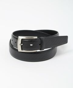 MEN'S BIGI / メンズビギ ベルト・サスペンダー | 型押しオリジナルレザーベルト