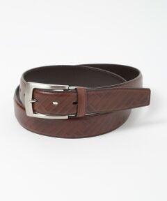 MEN'S BIGI / メンズビギ ベルト・サスペンダー | 型押しオリジナルレザーベルト