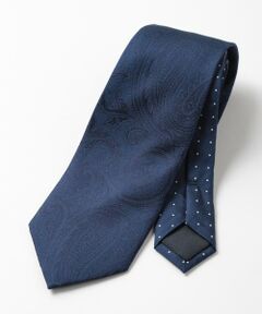 MEN'S BIGI / メンズビギ ネクタイ | シャドーペイズリー柄シルクネクタイ