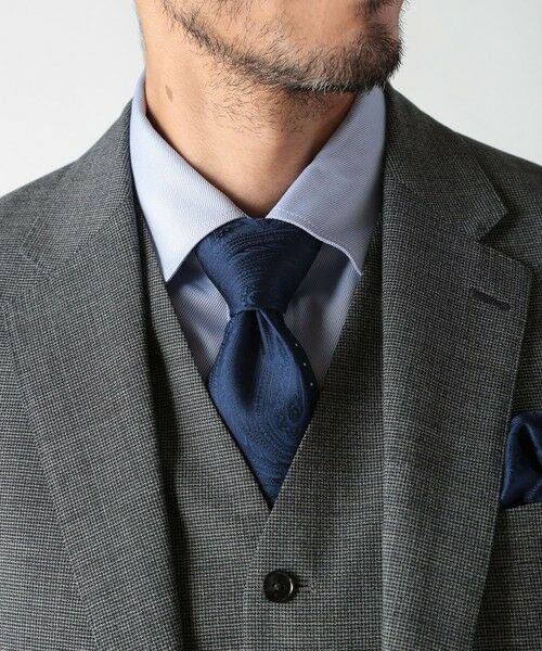 MEN'S BIGI / メンズビギ ネクタイ | シャドーペイズリー柄シルクネクタイ | 詳細4