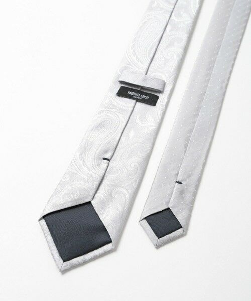 MEN'S BIGI / メンズビギ ネクタイ | シャドーペイズリー柄シルクネクタイ | 詳細13