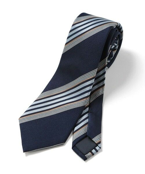 MEN'S BIGI / メンズビギ ネクタイ | マルチストライプ柄ネクタイ（ネイビー）