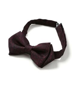 MEN'S BIGI / メンズビギ ネクタイ | シャドーペイズリー ポインテッドボウタイ（同素材ネクタイ・チーフあり）