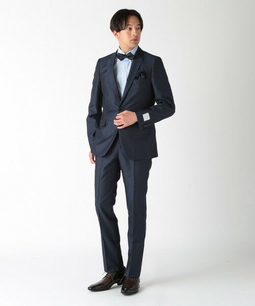 MEN'S BIGI / メンズビギ ネクタイ | シャドーペイズリー ポインテッドボウタイ（同素材ネクタイ・チーフあり） | 詳細3