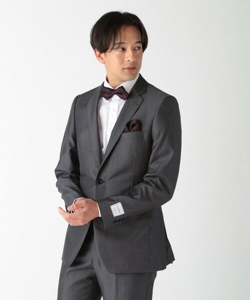 MEN'S BIGI / メンズビギ ネクタイ | シャドーペイズリー ポインテッドボウタイ（同素材ネクタイ・チーフあり） | 詳細5