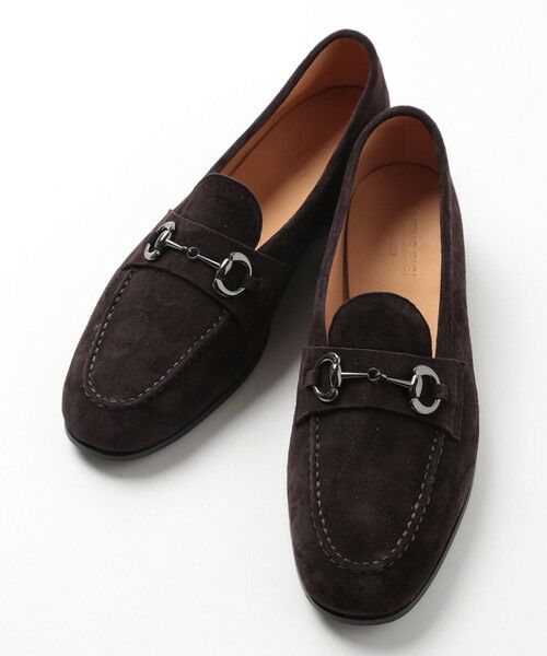 MEN'S BIGI / メンズビギ ビジネス・ドレスシューズ | 羊革ビットローファー（ブラウン）