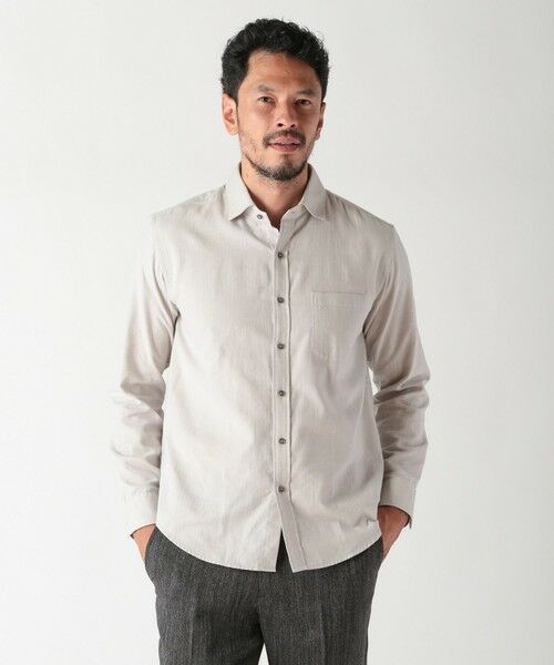 MEN'S BIGI / メンズビギ シャツ・ブラウス | コットンカシミアヘリンボーンシャツ | 詳細1