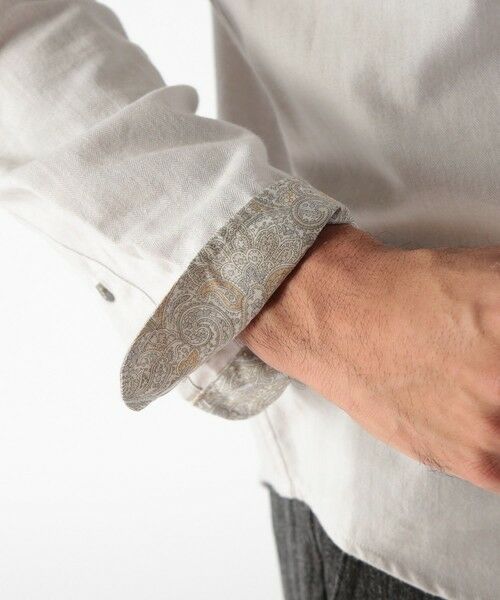 MEN'S BIGI / メンズビギ シャツ・ブラウス | コットンカシミアヘリンボーンシャツ | 詳細6