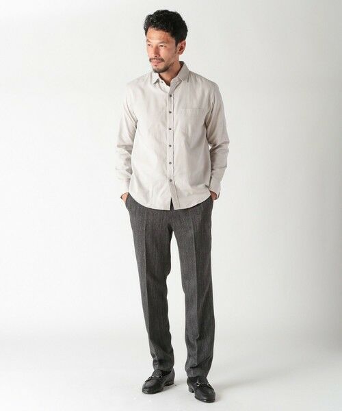 MEN'S BIGI / メンズビギ シャツ・ブラウス | コットンカシミアヘリンボーンシャツ | 詳細7