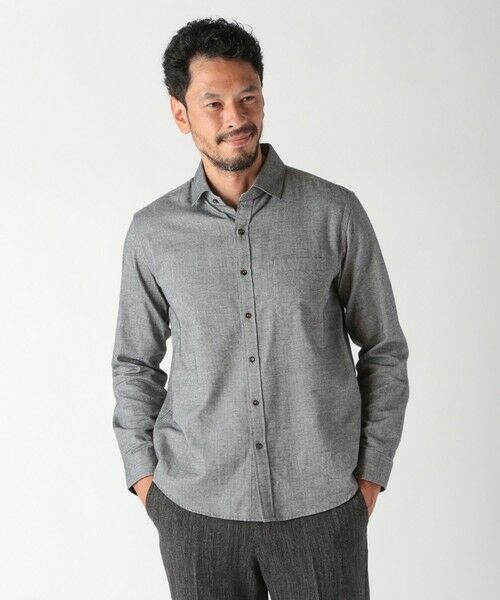 MEN'S BIGI / メンズビギ シャツ・ブラウス | コットンカシミアヘリンボーンシャツ | 詳細8