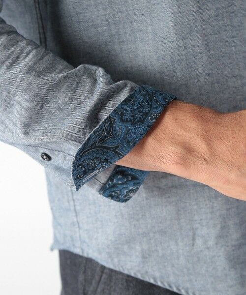 MEN'S BIGI / メンズビギ シャツ・ブラウス | コットンカシミアヘリンボーンシャツ | 詳細21