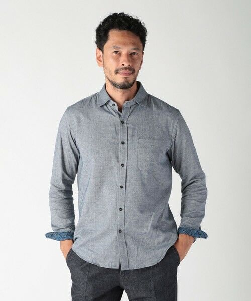 MEN'S BIGI / メンズビギ シャツ・ブラウス | コットンカシミアヘリンボーンシャツ | 詳細19