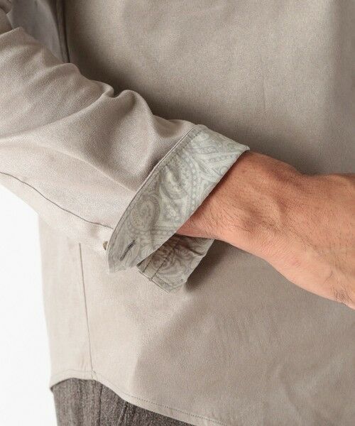 MEN'S BIGI / メンズビギ シャツ・ブラウス | コマスエードストレッチシャツ | 詳細9