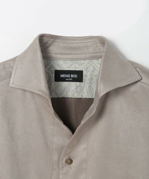 MEN'S BIGI / メンズビギ シャツ・ブラウス | コマスエードストレッチシャツ | 詳細5