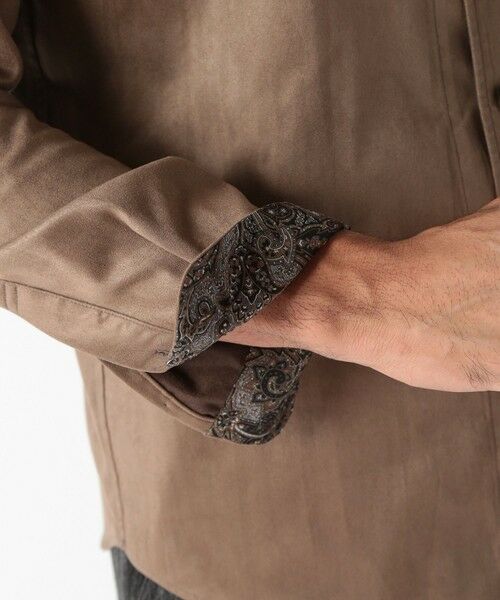MEN'S BIGI / メンズビギ シャツ・ブラウス | コマスエードストレッチシャツ | 詳細14