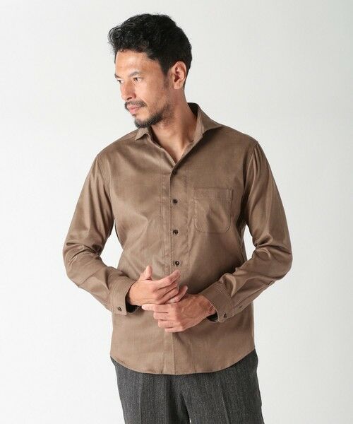 MEN'S BIGI / メンズビギ シャツ・ブラウス | コマスエードストレッチシャツ | 詳細12