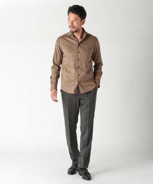 MEN'S BIGI / メンズビギ シャツ・ブラウス | コマスエードストレッチシャツ | 詳細13