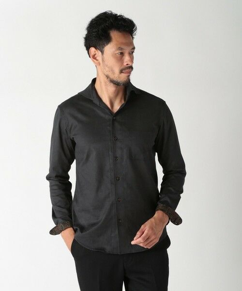 MEN'S BIGI / メンズビギ シャツ・ブラウス | コマスエードストレッチシャツ | 詳細16