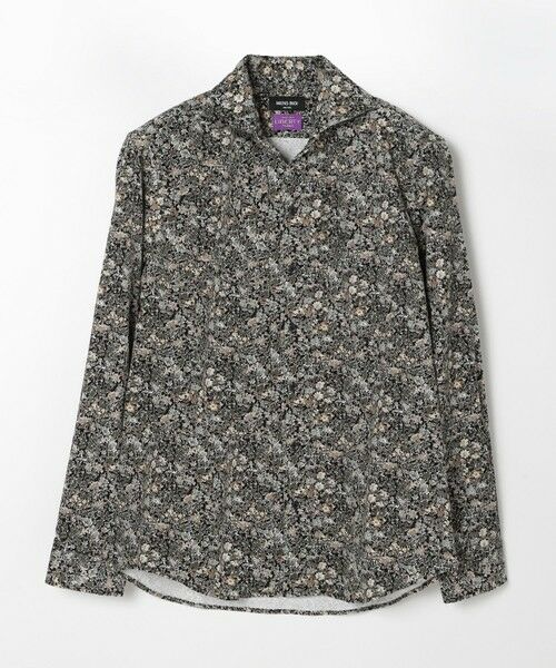 MEN'S BIGI / メンズビギ シャツ・ブラウス | Liberty コーデュロイフラワープリントシャツ（ブラック）