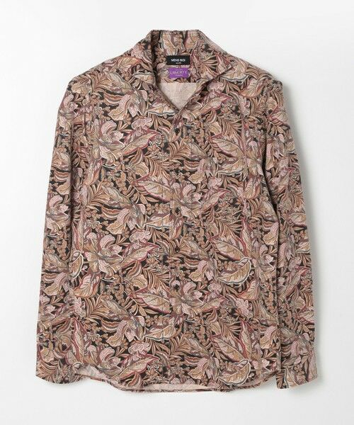 MEN'S BIGI / メンズビギ シャツ・ブラウス | Liberty コーデュロイフラワープリントシャツ（ボルドー）