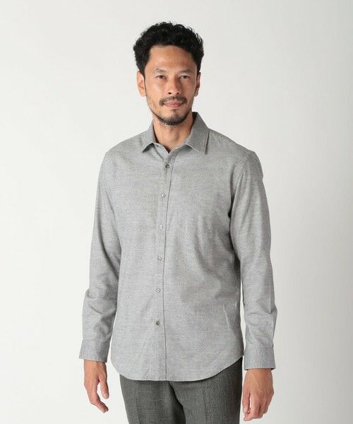 MEN'S BIGI / メンズビギ シャツ・ブラウス | フランネルフレンチフロントカジュアルシャツ | 詳細1