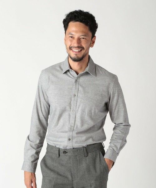 MEN'S BIGI / メンズビギ シャツ・ブラウス | フランネルフレンチフロントカジュアルシャツ | 詳細4