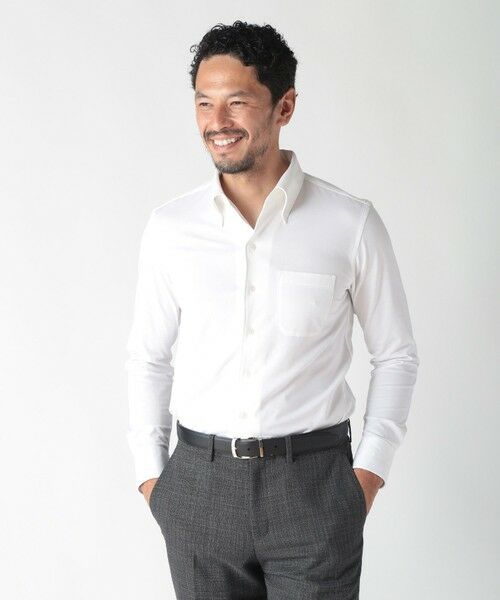 MEN'S BIGI / メンズビギ シャツ・ブラウス | 【ACTIVE TAILOR】ジャージボタンダウンドレスシャツ | 詳細1