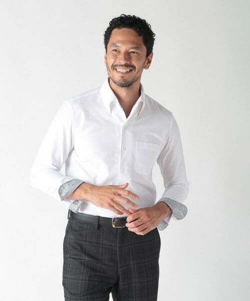 MEN'S BIGI / メンズビギ シャツ・ブラウス | 【ACTIVE TAILOR】COOLMAX絡み織ドレスシャツ | 詳細4