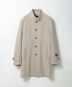 Bellandiウールメルトンスタンドカラーコート