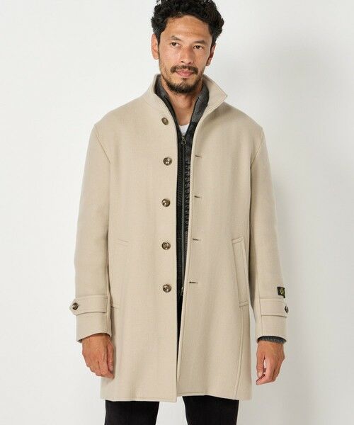 MEN'S BIGI / メンズビギ その他アウター | Bellandiウールメルトンスタンドカラーコート | 詳細1
