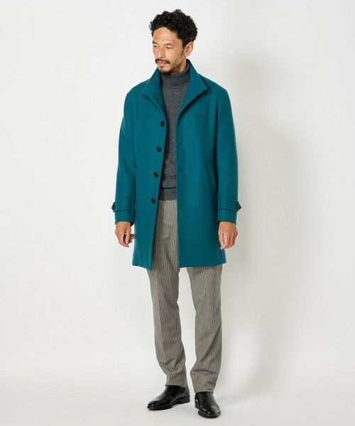 MEN'S BIGI / メンズビギ その他アウター | Bellandiウールメルトンスタンドカラーコート | 詳細21