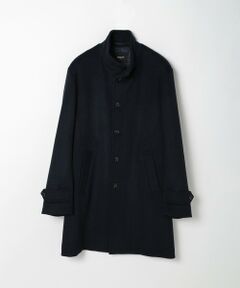 MEN'S BIGI / メンズビギ ステンカラーコート | スーパー140ウールビーバーヘリンボーンコート
