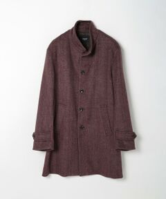 MEN'S BIGI / メンズビギ ステンカラーコート | スーパー140ウールビーバーヘリンボーンコート