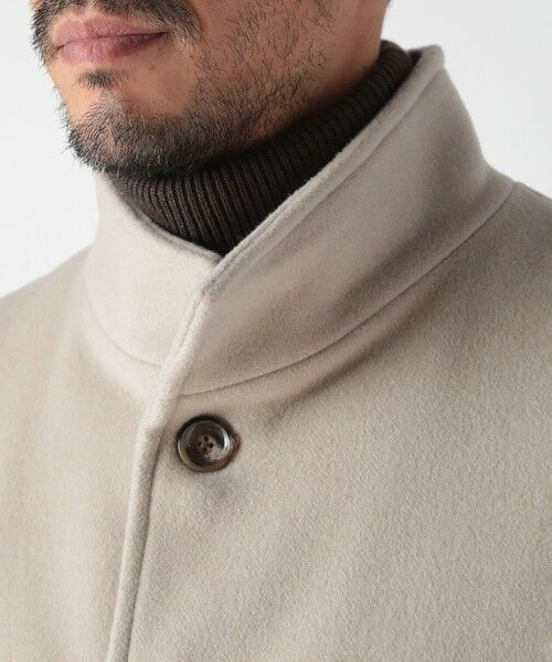 MEN'S BIGI / メンズビギ ステンカラーコート | スーパー140ウールビーバーヘリンボーンコート | 詳細5
