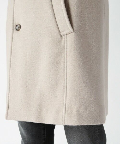 MEN'S BIGI / メンズビギ ステンカラーコート | スーパー140ウールビーバーヘリンボーンコート | 詳細8