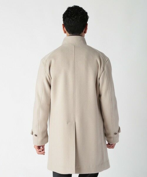 MEN'S BIGI / メンズビギ ステンカラーコート | スーパー140ウールビーバーヘリンボーンコート | 詳細3