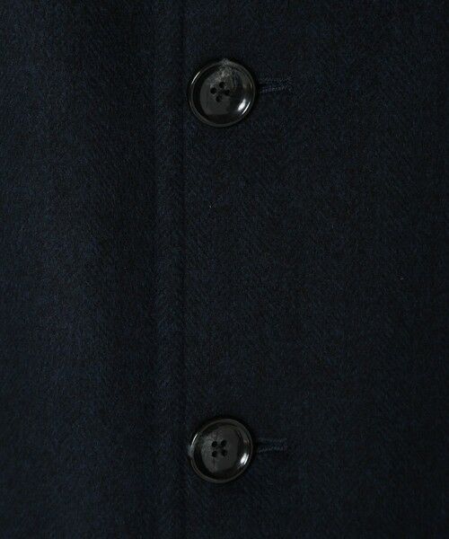 MEN'S BIGI / メンズビギ ステンカラーコート | スーパー140ウールビーバーヘリンボーンコート | 詳細23