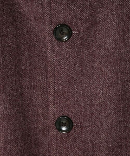 MEN'S BIGI / メンズビギ ステンカラーコート | スーパー140ウールビーバーヘリンボーンコート | 詳細26