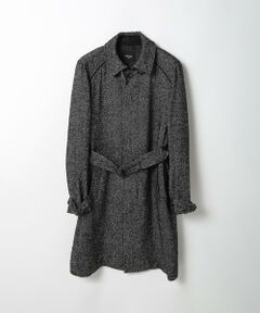 MEN'S BIGI / メンズビギ ステンカラーコート | トライスピンループツイードトレンチコート