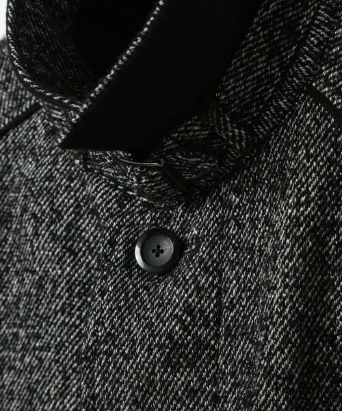 MEN'S BIGI / メンズビギ ステンカラーコート | トライスピンループツイードトレンチコート | 詳細1