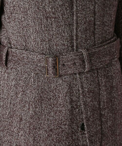MEN'S BIGI / メンズビギ ステンカラーコート | トライスピンループツイードトレンチコート | 詳細13