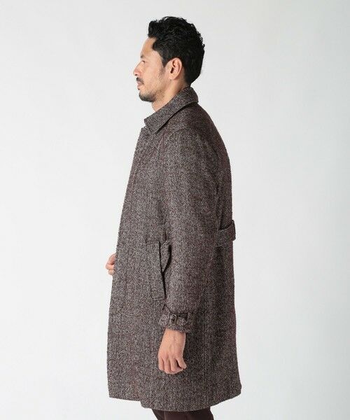 MEN'S BIGI / メンズビギ ステンカラーコート | トライスピンループツイードトレンチコート | 詳細4
