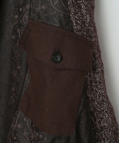 MEN'S BIGI / メンズビギ ステンカラーコート | トライスピンループツイードトレンチコート | 詳細22