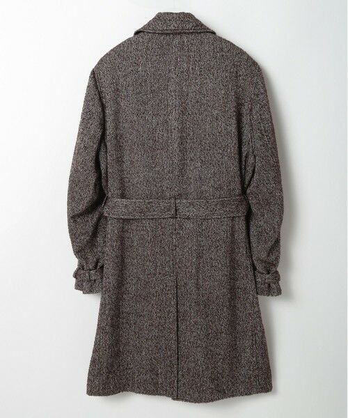 MEN'S BIGI / メンズビギ ステンカラーコート | トライスピンループツイードトレンチコート | 詳細23