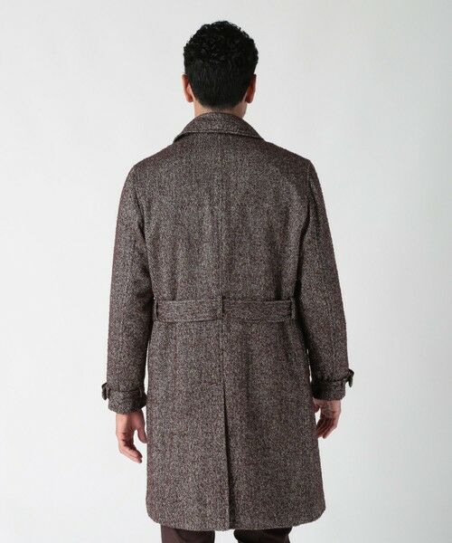MEN'S BIGI / メンズビギ ステンカラーコート | トライスピンループツイードトレンチコート | 詳細5